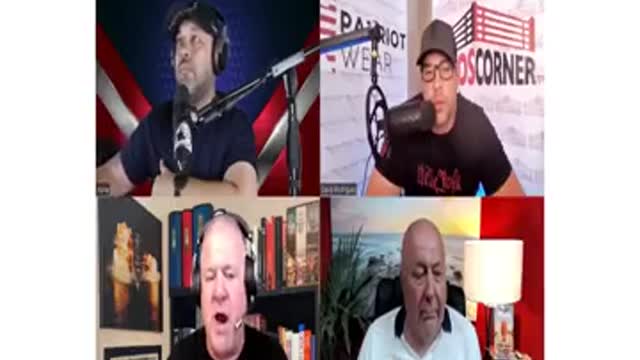 CHARLIE WARD /NENO R/ALPHA AND RON PATRIOT IN THE TABLE.