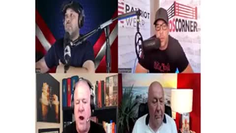 CHARLIE WARD /NENO R/ALPHA AND RON PATRIOT IN THE TABLE.