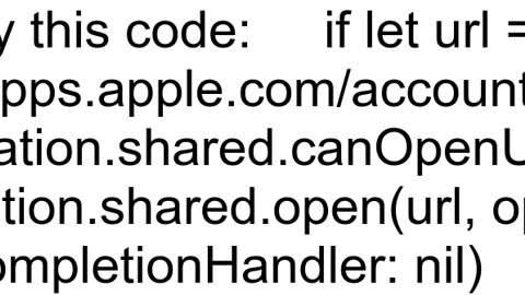 How to open 39Add Payment Method39 device settings from within a native iOS app