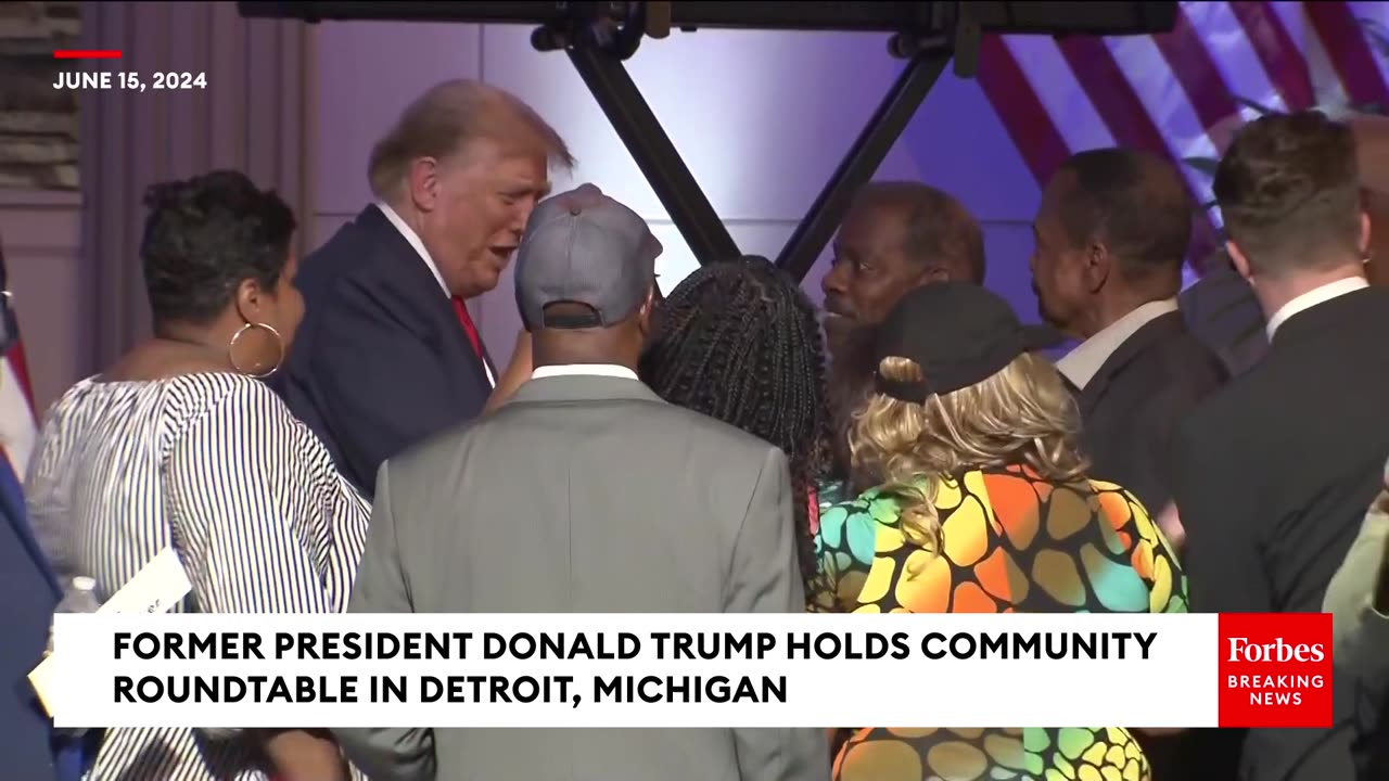 JUST IN: Trump Promises To End Push For Electric Cars At Community Roundtable In Detroit, Michigan