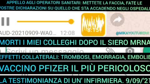 "NEL MONDO DELLA SANITA' È UNA STRAGE” - La testimonianza di un'infermiera.😢😢😢