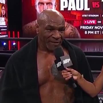 Mike Tyson: "To my children, I’m nobody. But that night they’re going to find out their father is very special."