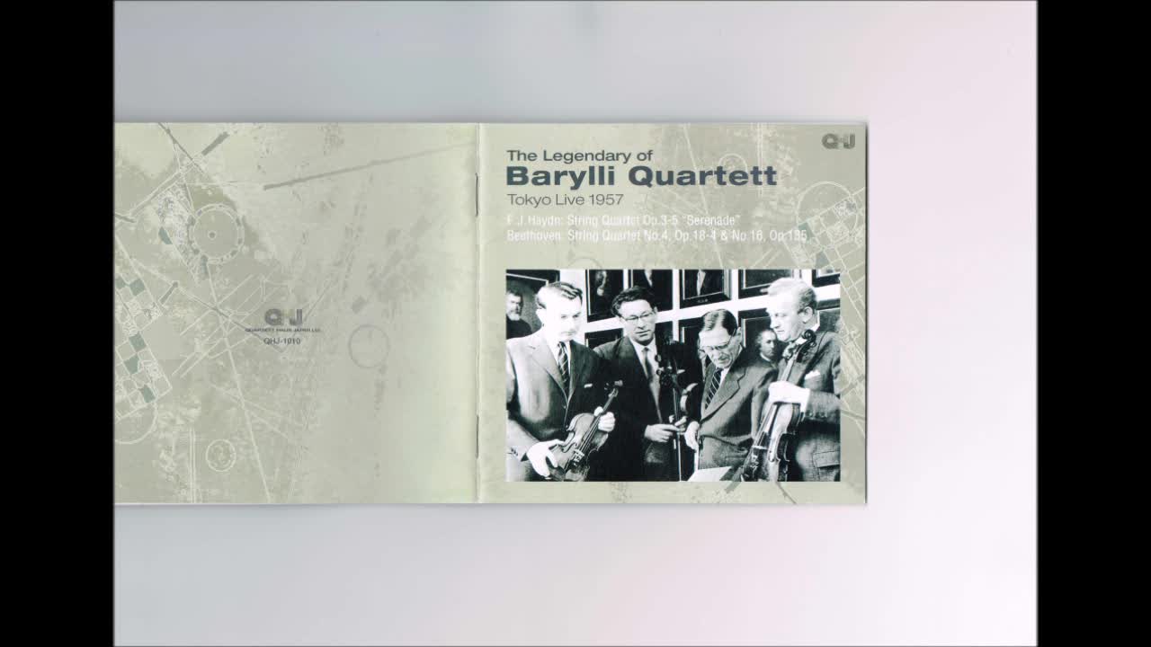 Beethoven - String Quartet No.16 Barylli Quartett live