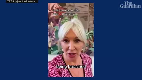 Nadine Dorries raps and mic drops in TikTok video on online safety