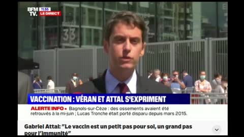 Gabriel Attal : Le vaccin est un petit pas pour soi, un grand pas pour l'immunité