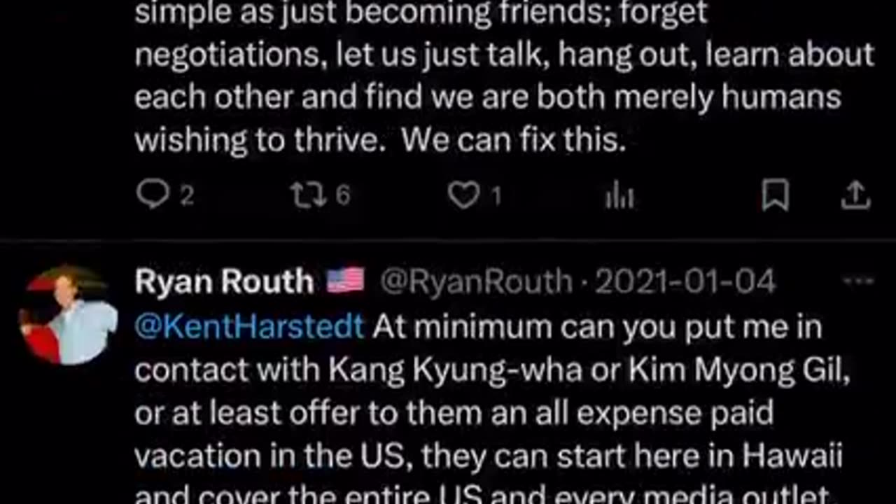 ARCHIVED SCROLL THROUGH OF RYAN WESLEY ROUTH&#039;S ☭ NOW-DELETED TWITTER ACCOUNT