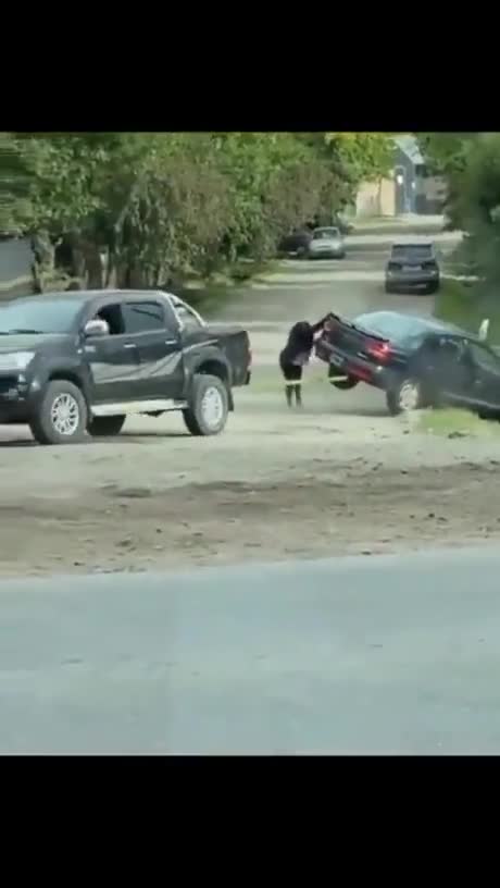 When you take a car out of the ditch and you end up in the ditch