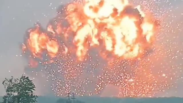 Ukraine ammo depot explosion