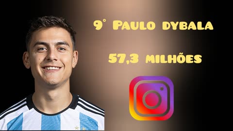 Os 10 Jogadores mais seguidos no instagram