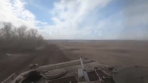 Unsuccessfully lancet strike on a Ukrainian bmp