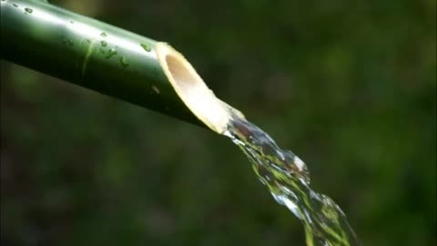 BAMBOO WATER FOUNTAIN nature sounds | natural water fountain sound