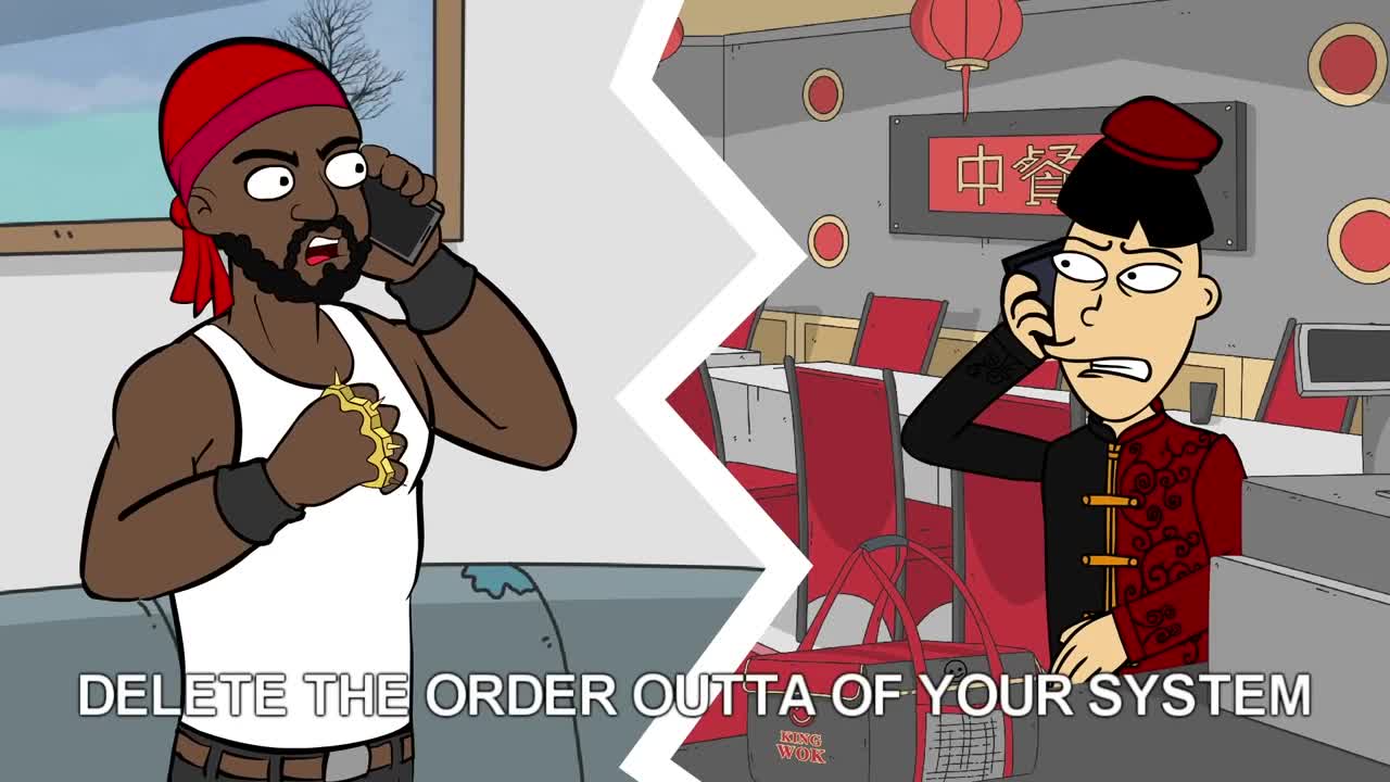 Asian Restaurant Delivery Rage Prank (animated)