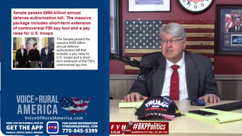 LIVESTREAM - Thursday 12/14 8:00am ET - Voice of Rural America with BKP