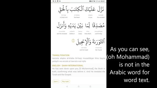 Sahih International English Qur'an adds words ... Not in the Arabic Qur'an. Why?