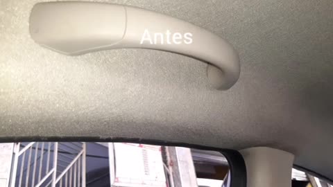 Higienização do Teto e colunas do Nissan Versa