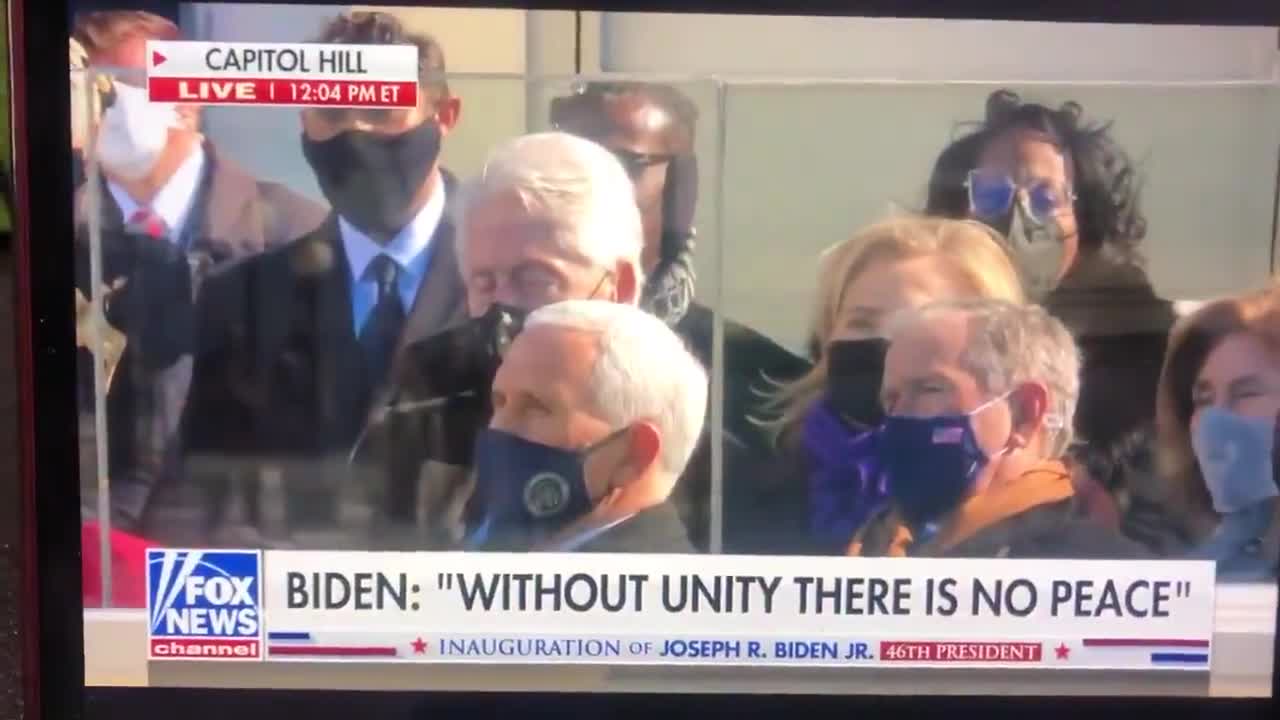 Bill Clinton Appears To Doze Off During Biden Inauguration Speech