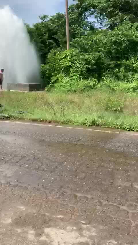 Rotura en tubo de agua