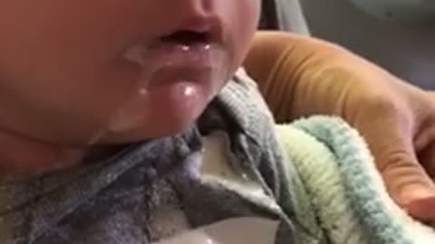 This baby had a little too much to drink