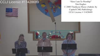 Moose Creek Baptist Church Sing “Here I Am to Worship“ During Service 7-03-2022