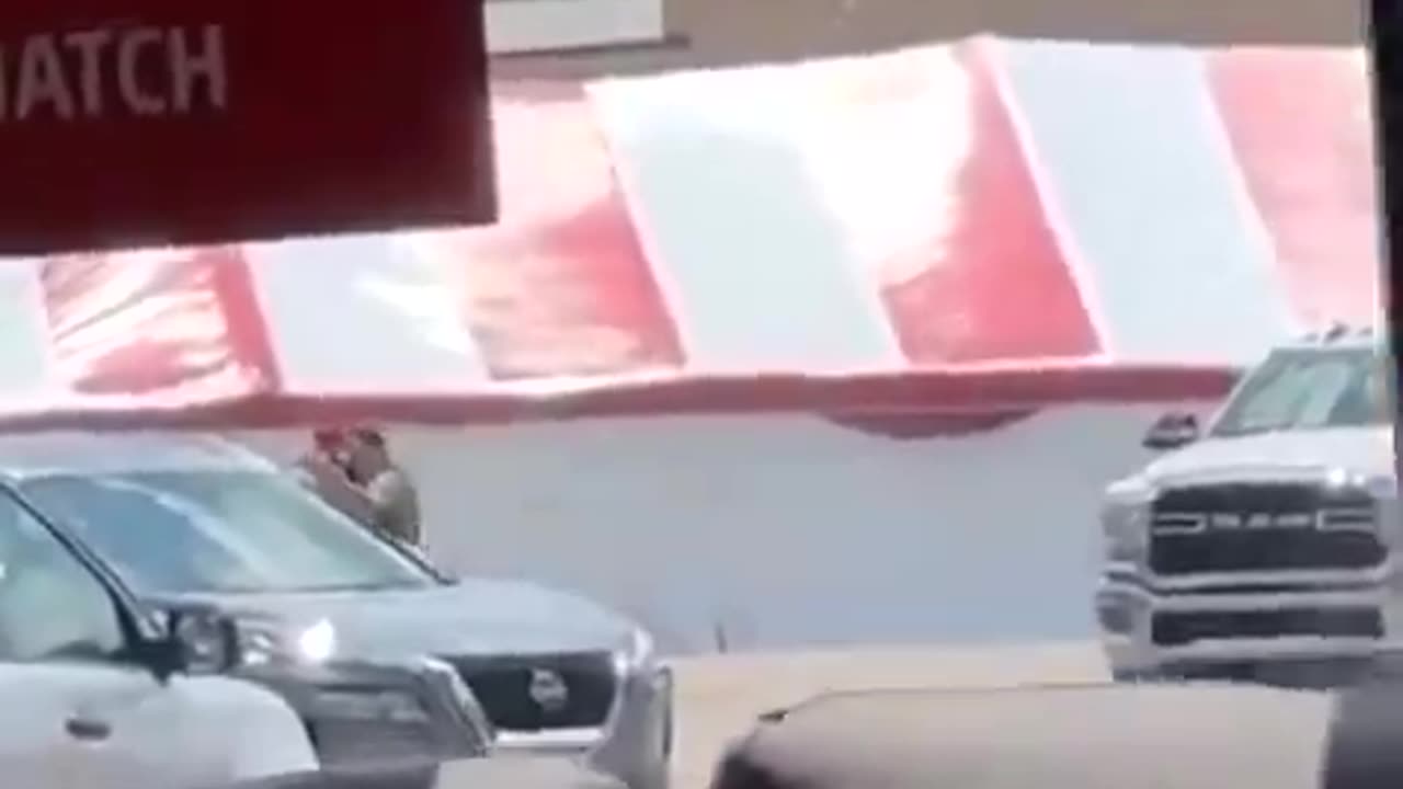 Footage shows the shooter that killed two people and injured eight others in Arkansas