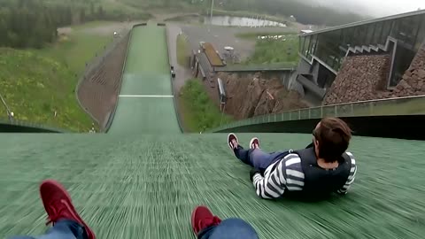 Downhill on a Plastic Disk