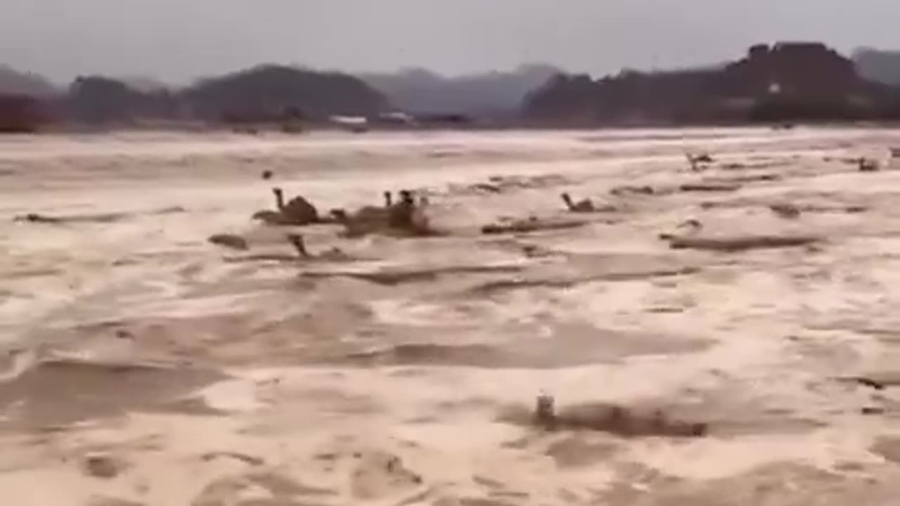 Flood on desert 2024