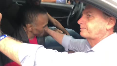 Jair Bolsonaro encontra Gerson, amigo de infância em Eldorado