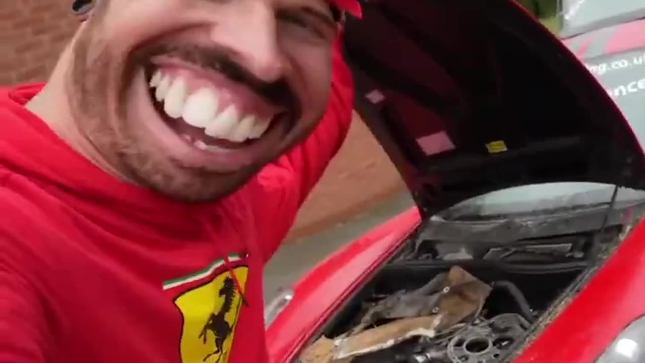 I bought the cheapest Ferrari with one big problem! #ferrari #matarmstrong #supercars #automobile