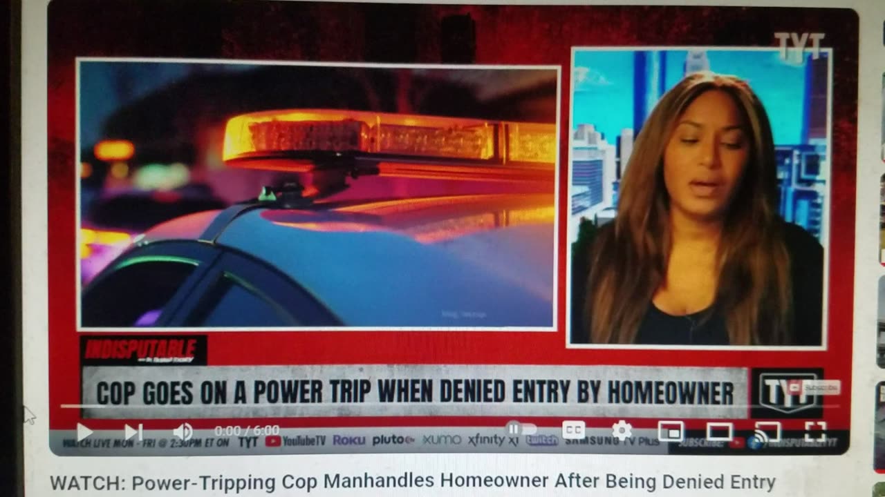 KCMN Presents - Power Tripping Cop Manhandles Homeowner After Bieng Denied Entry