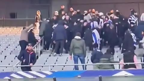 A French fan was lynched by a dozen si+nists during the France