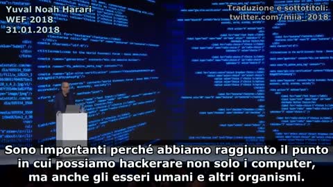 Discorso agghiacciante di un certo Professor Harari al "World Economic Forum 2018", sulla fine dell'Homo sapiens e l'avvento di esseri hackerati e ingegnerizzati. SIAMO IN MANO A DEI PAZZI PERICOLOSI!! 😱👎