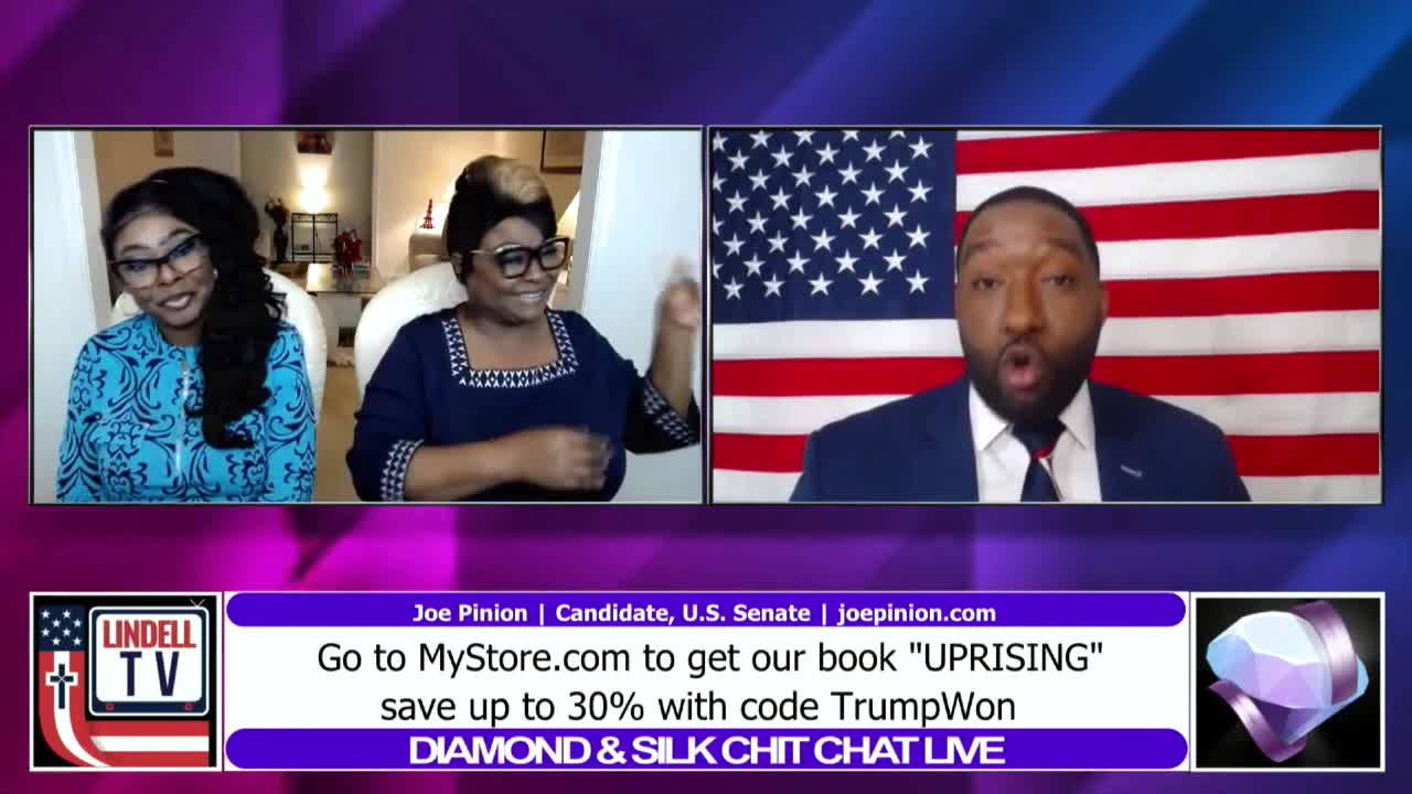 Joe Pinion Candidate for U.S. Senate Against Chuck Schumer joins Diamond & Silk