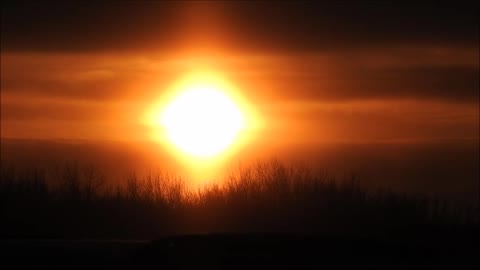 Sunset Through Thin Cloud