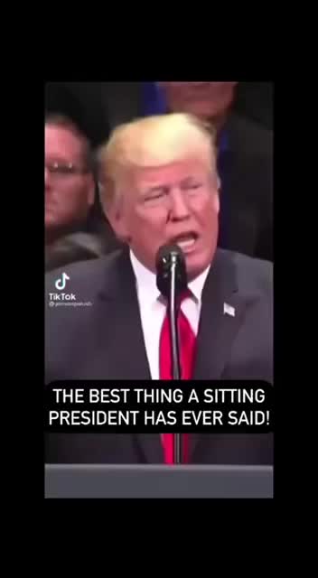 BEST STATEMENT BY A SITTING PRESIDENT EVER!