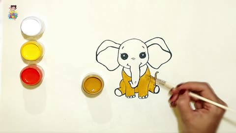 How to Paint an Elephant in Simple Steps. 🐘