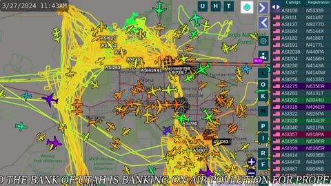 SKYWEST NAZICLAN N745PA again over MORRISTOWN AZ - March 27th