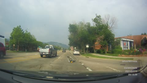 Lady hits pedestrian in Boulder, Colorado