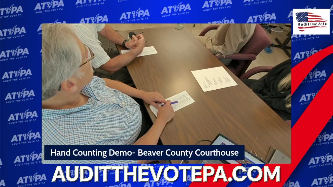 Pennsylvania election integrity group "Audit The Vote" just presented a ballot hand-count Demo