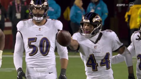 Ravens Intercept Purdy in the 2nd Quarter | Ravens vs. 49ers Christmas Night Football