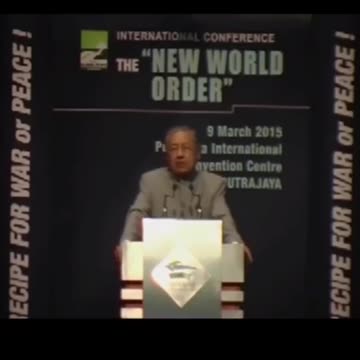 Depopulatie door dr Mahathir, voormalig vice president of Malaisia