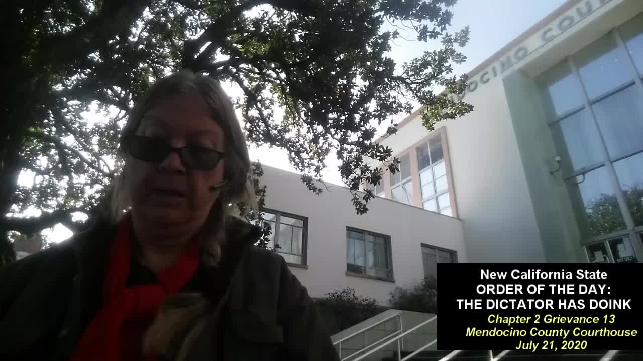 Chapter 2 Grievance 13 2020-07-21 Mendocino Co. New California State