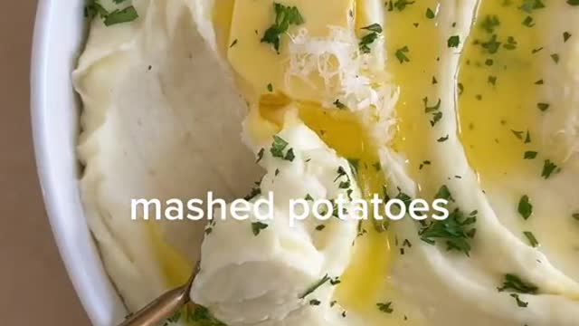 creamy and fluffy mashed potatoes!