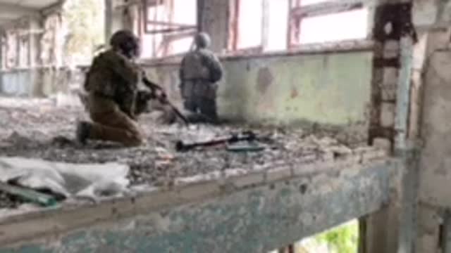 Ukraine War - A fragment of one of the clashes in the industrial zone of Severodonetsk