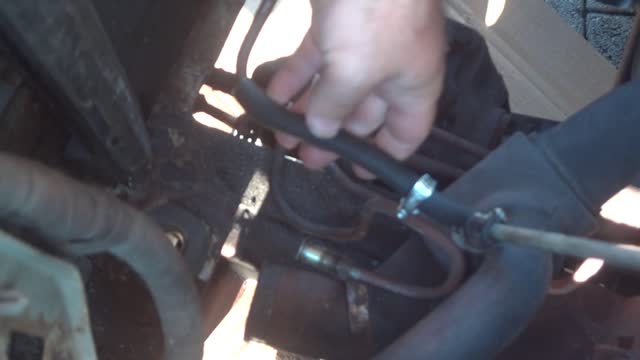 How to repair leaking transmission cooler lines.