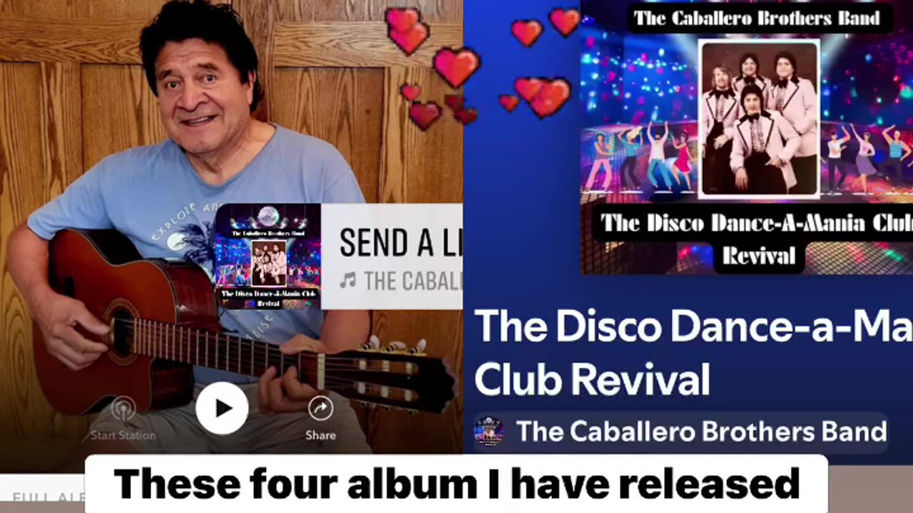 Gilberto Caballero music Independent artist make money to record music by the public downloading