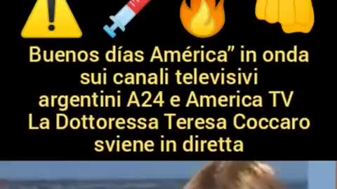 Malore in diretta.