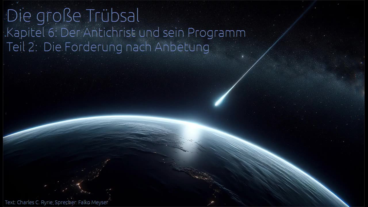 Die große Trübsal Kapitel 6: Der Antichrist und sein Programm Teil 2: Die Forderung nach Anbetung