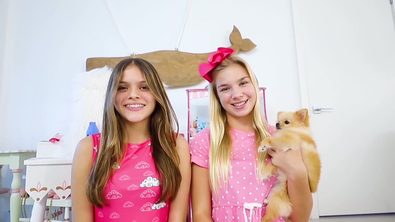 Maggie and her best friend argue about puppy.