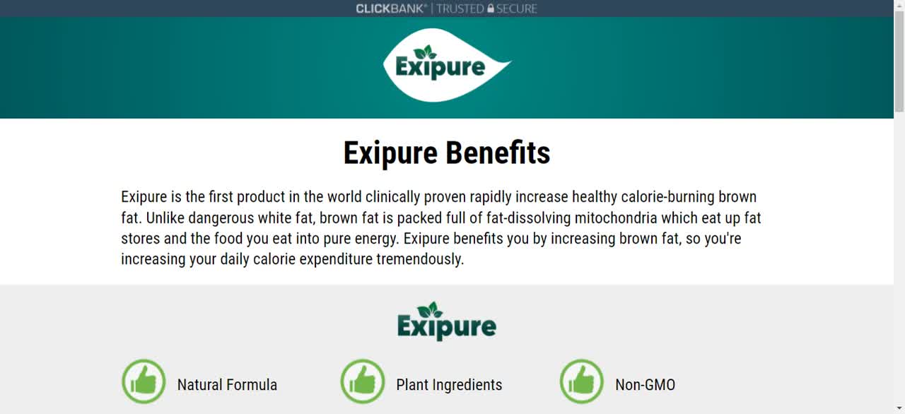 Advantages of Exipure