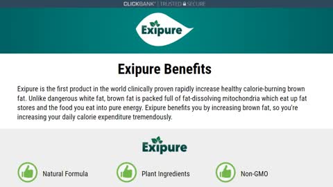 Advantages of Exipure